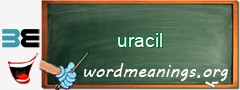 WordMeaning blackboard for uracil